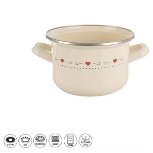 Hrnec smalt TONČA Lem 1,4 l