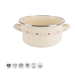 Kastrol smalt TONČA Lem 4 l