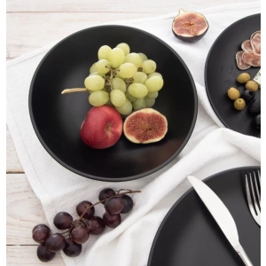 Talíř ker. hluboký ¤20,5cm černá