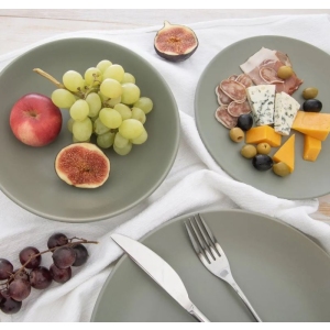 Talíř keramický mělký ¤27cm zelená