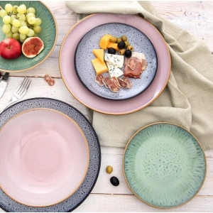 Talíř ker. dezertní GLAZE ¤20,5cm zelená