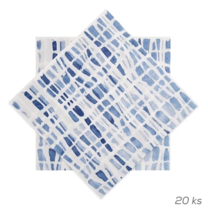 Ubrousek papír čáry 20 ks 33x33 cm