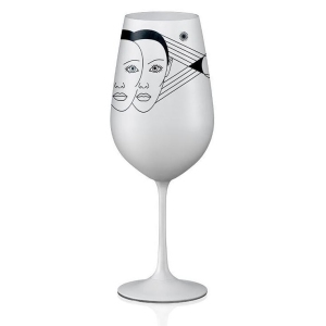 Sklenice na víno Blíženci 550 ml | Bílá