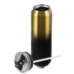 Termoska-plechovka NR 0,7l zlatá/černá