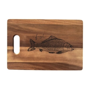 Prkénko akácie krájecí/serv. ryba 36x24 cm