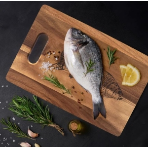 Prkénko akácie krájecí/serv. ryba 36x24 cm