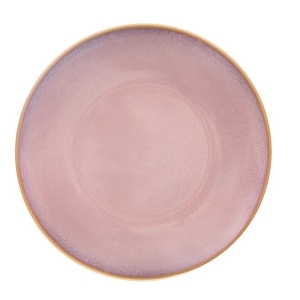 Talíř ker. mělký GLAZE pr. 27 cm růžová