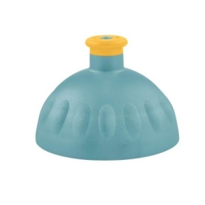 Víčko šedomodré/zátka tmavě žlutá