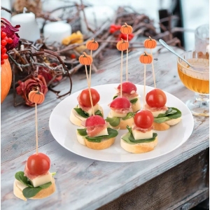 Napichovátka bambus Halloween dýně 20 ks