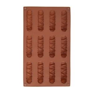 Forma silikon tyčinky kulaté 12 hnědá