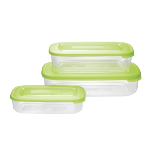 Obdélníkové dózy Tontarelli 3ks