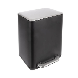 Koš odp. nerez/UH s pedálem Exclusive BLACK 6 l