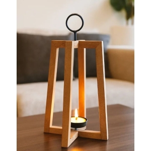 Svícen dřevo/kov MANGO otevřený v. 44 cm