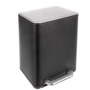 Koš odp. nerez/UH s pedálem Exclusive BLACK 20 l