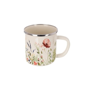 Hrnek smalt MÁK Lem 0,41 l, ¤ 8,8 cm