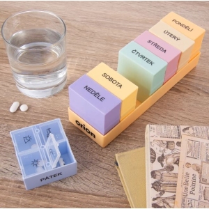 Organizér UH na léky týdenní 4 sekce CZ