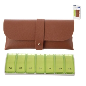 Organizér UH na léky týdenní+pouzdro CZ