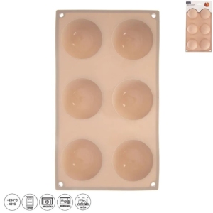 Forma silikon polokoule 6 béžová