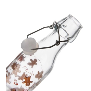 Láhev sklo/kov klip uzávěr PERNÍČEK 0,29 l