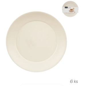 Talíř UH dezertní SANDY pr. 20,5 cm 6 ks smetanová