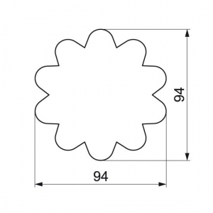 Formička vykrajovací hnětýnka střední nerez