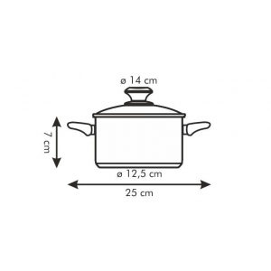 Tescoma Kastrol PRESTO s poklicí o 14 cm 1.0 l