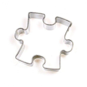 Formička vykrajovací sólo puzzle nerez 4,5 x 5 cm