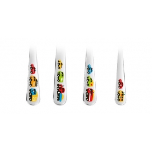 Dětský jídelní příbor Bambini Autíčka 4ks Tescoma 668091