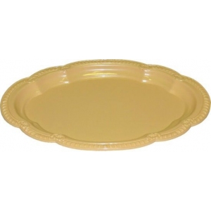 Podnos oválný s ozdobným okrajem 25x17 cm