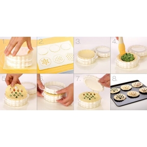 Tescoma Tvořítko na plněné mřížkové pečivo Delícia, 3 dekory (630881)