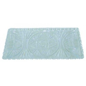 Obdélníkový broušený podnos 34x17,5 cm