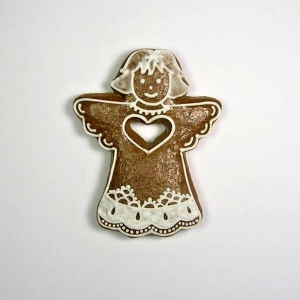 Formička vykrajovací anděl se srdíčkem 7,7 cm