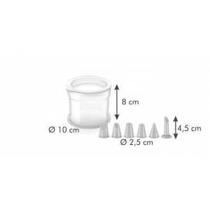 Tescoma Delícia Stojan s tryskami a zdobicími sáčky