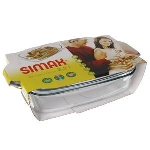 Simax 7356/7366 Pekáč skleněný hranatý 34,8x20,3 cm