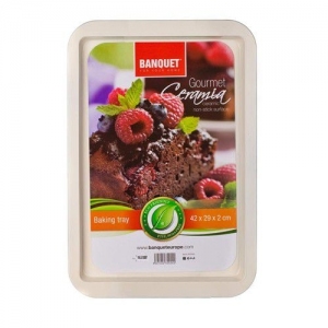 Banquet Gourmet Ceramia A03323 Mělký plech s keramickým povrchem 43x29 cm
