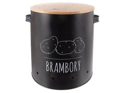 Dóza pr. 22,5 cm Brambory BLACK