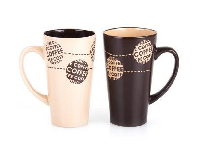 hrnek 450ml COFFEE mix barev keramický