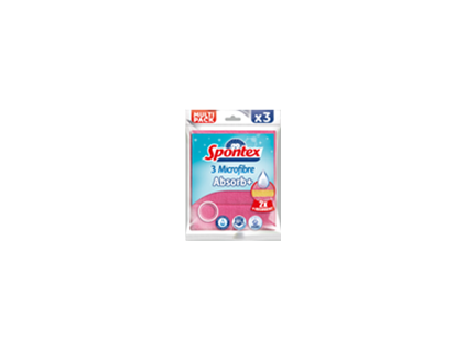 Spontex Absorb+ utěrka z mikrovlákna 3ks